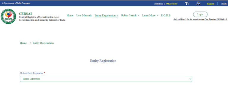 CERSAI Portal 2023 Registration