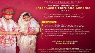 Assam Inter Caste Marriage Scheme