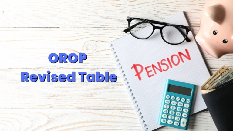 OROP Pension Table 
